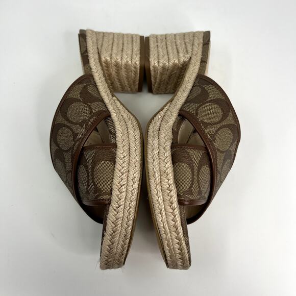 Coach Sloan Espadrille Khaki/Saddle - Picture 5 of 10